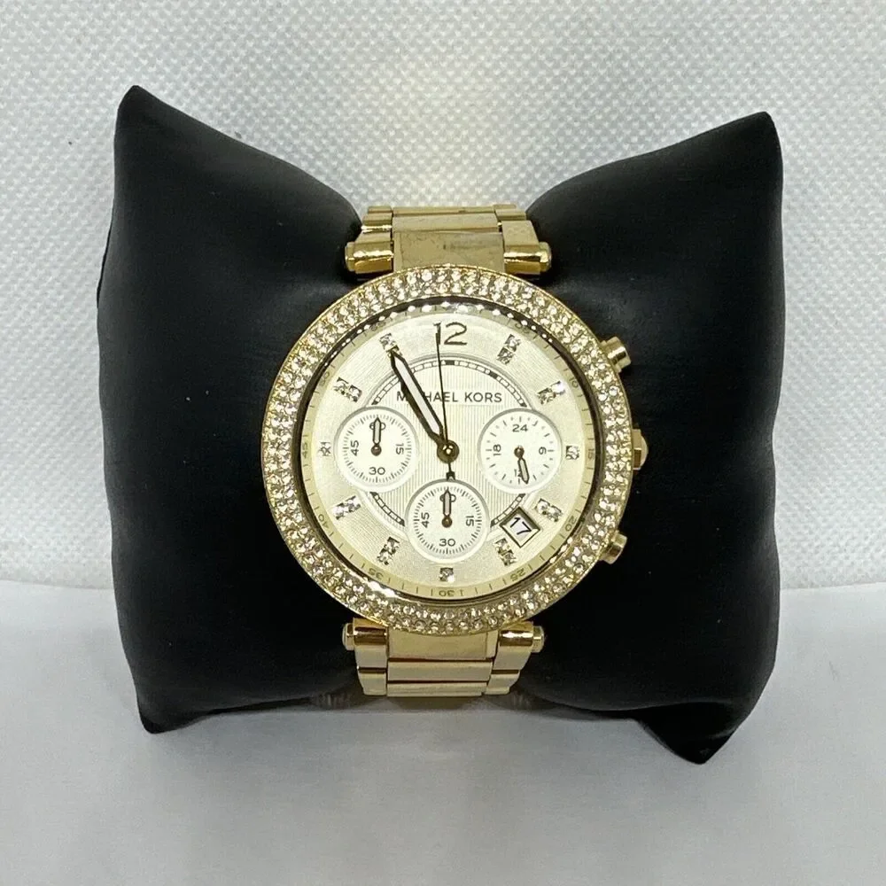 Michael Kors Parker MK5354 Women's Gold Stainless Steel Analog Dial Watch NUL2